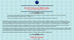 Desktop Screenshot of biblestudies.davidstabernacle.net